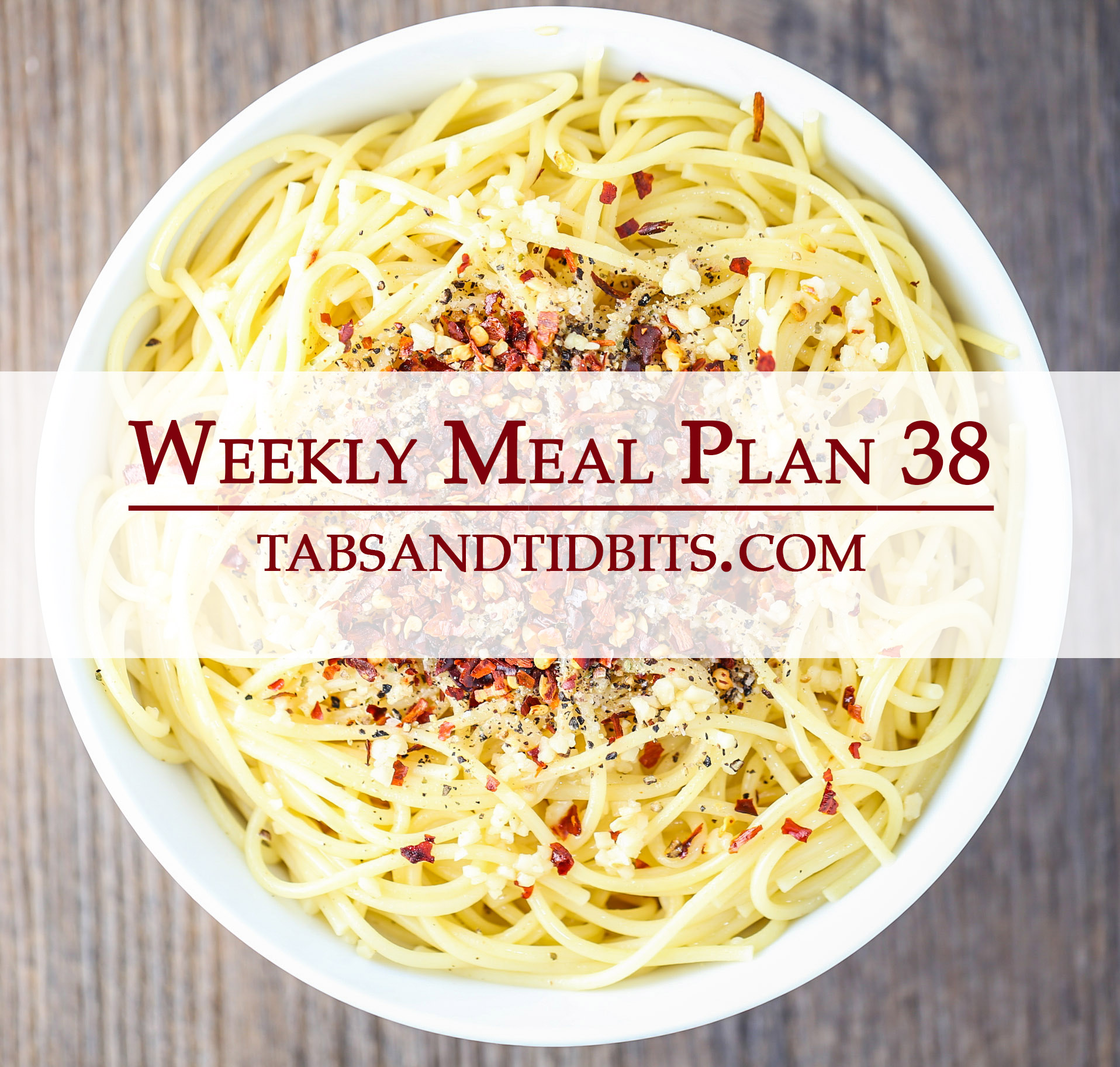 Weekly Meal Plan 38