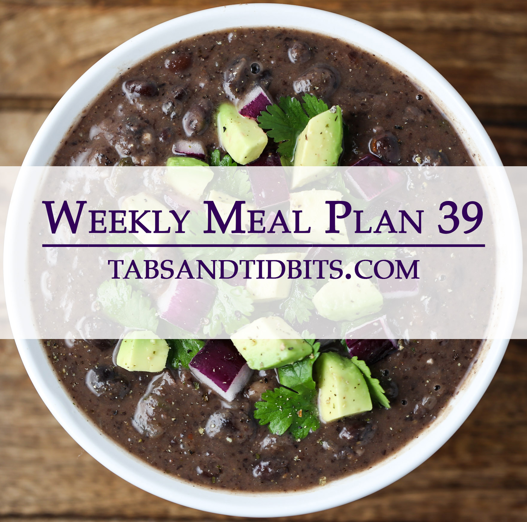Vegetarian Weekly Meal Plan