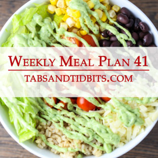 Vegetarian Weekly Meal Plan