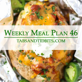 Vegetarian weekly meal plan!