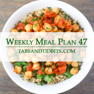 Vegetarian weekly meal plan!