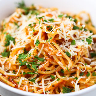 One Pot Creamy Spaghetti