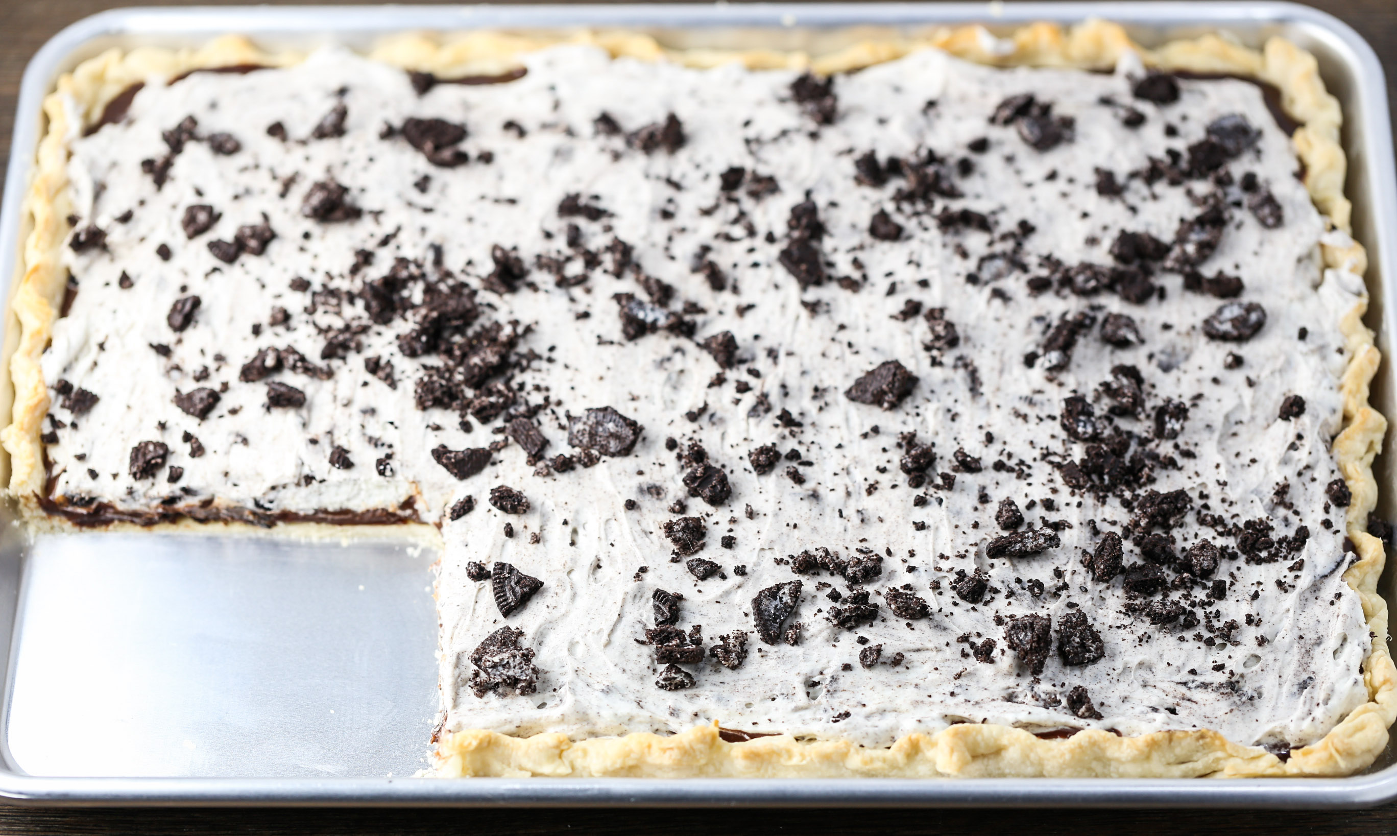 Cookies & Cream Slab Pie