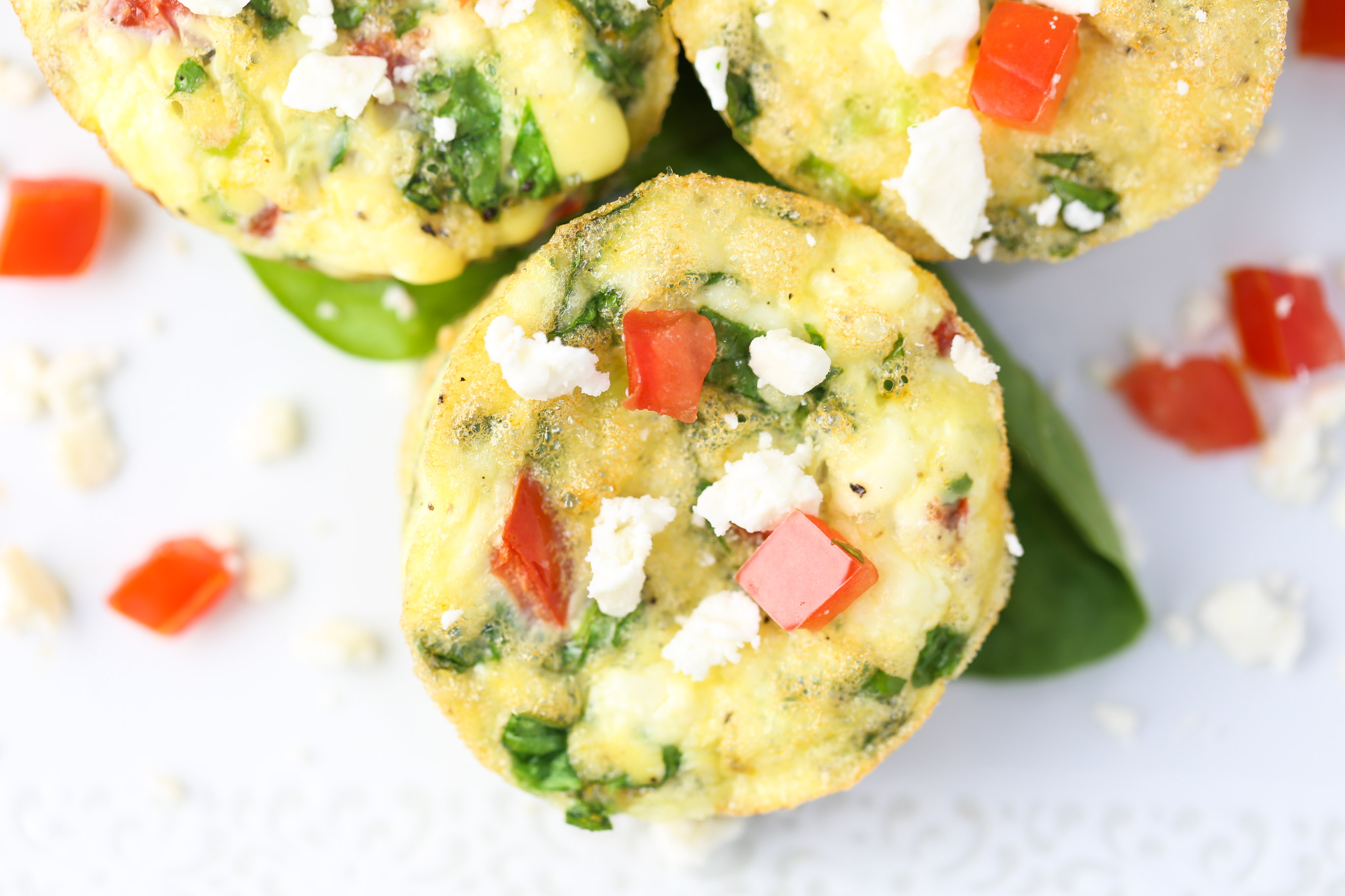 Spinach & Tomato Egg Muffins