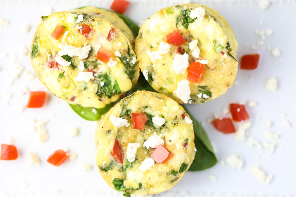 Spinach & Tomato Egg Muffins