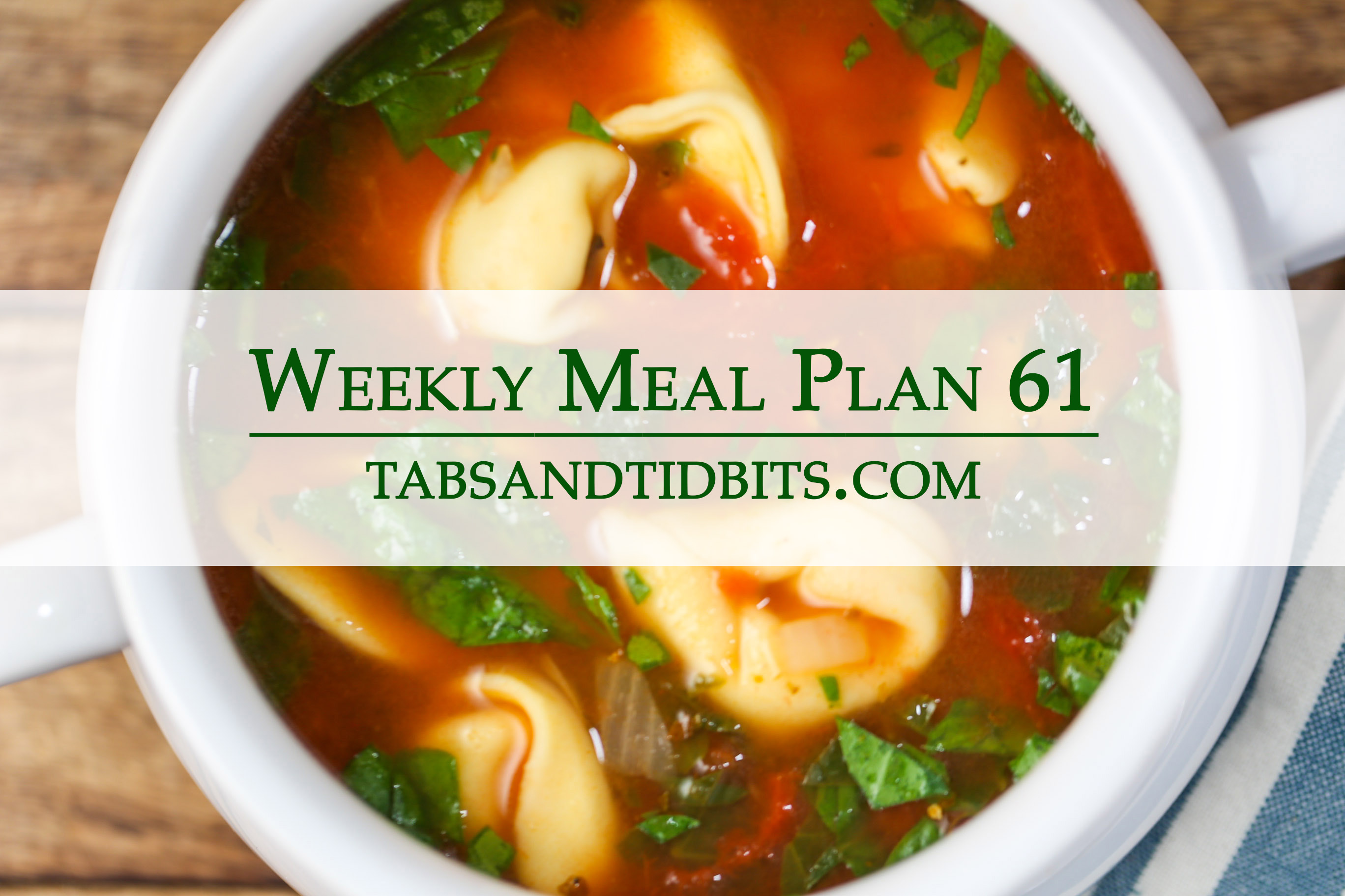 A weekly vegetarian meal plan filled with easy to make dinners!