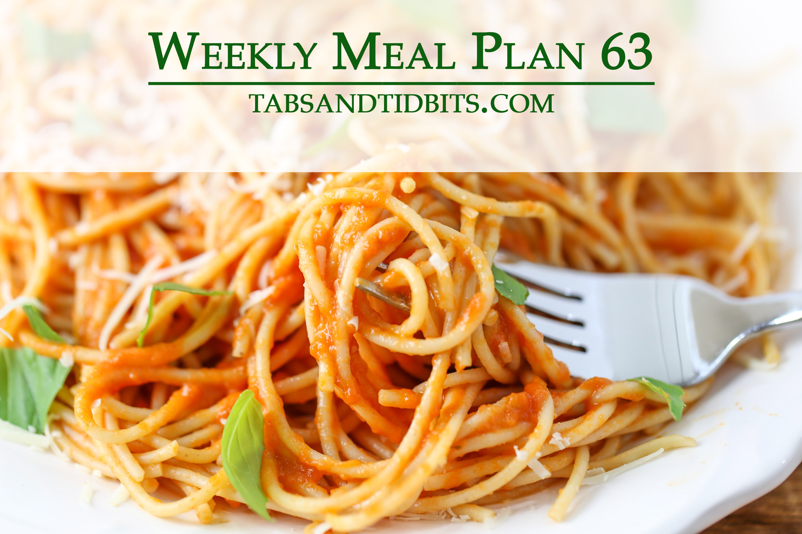 Easy to make vegetarian meal plan!