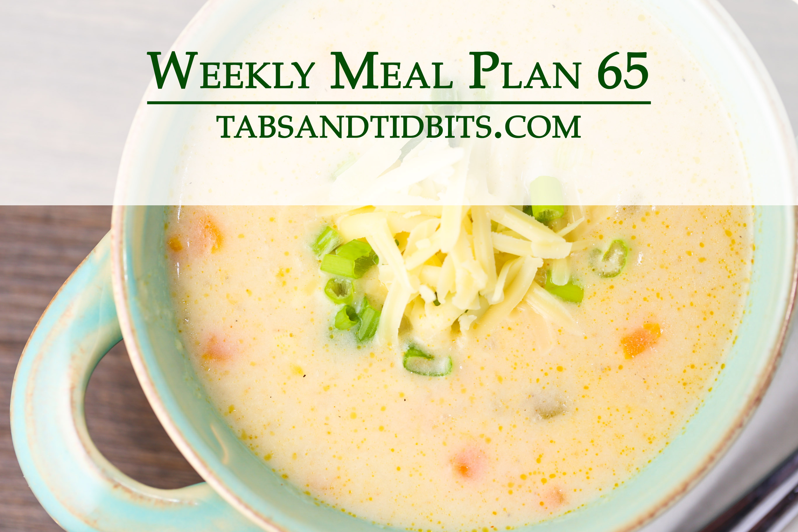 Easy vegetarian weekly meal plan!