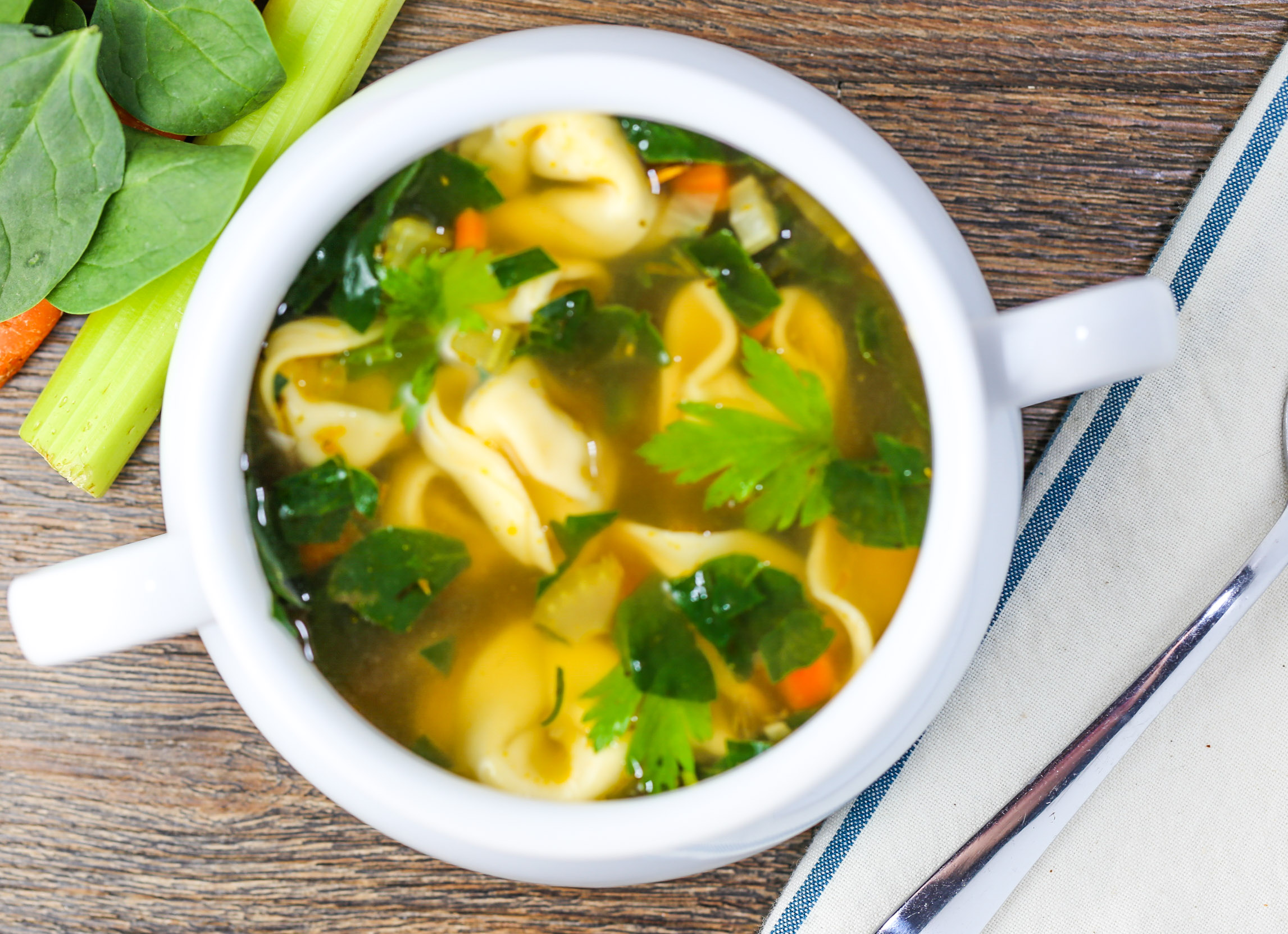 Vegetable Tortellini Soup