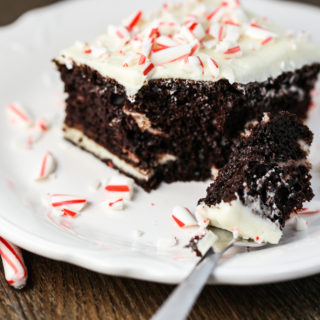 Chocolate Cream Cheese Peppermint Cake