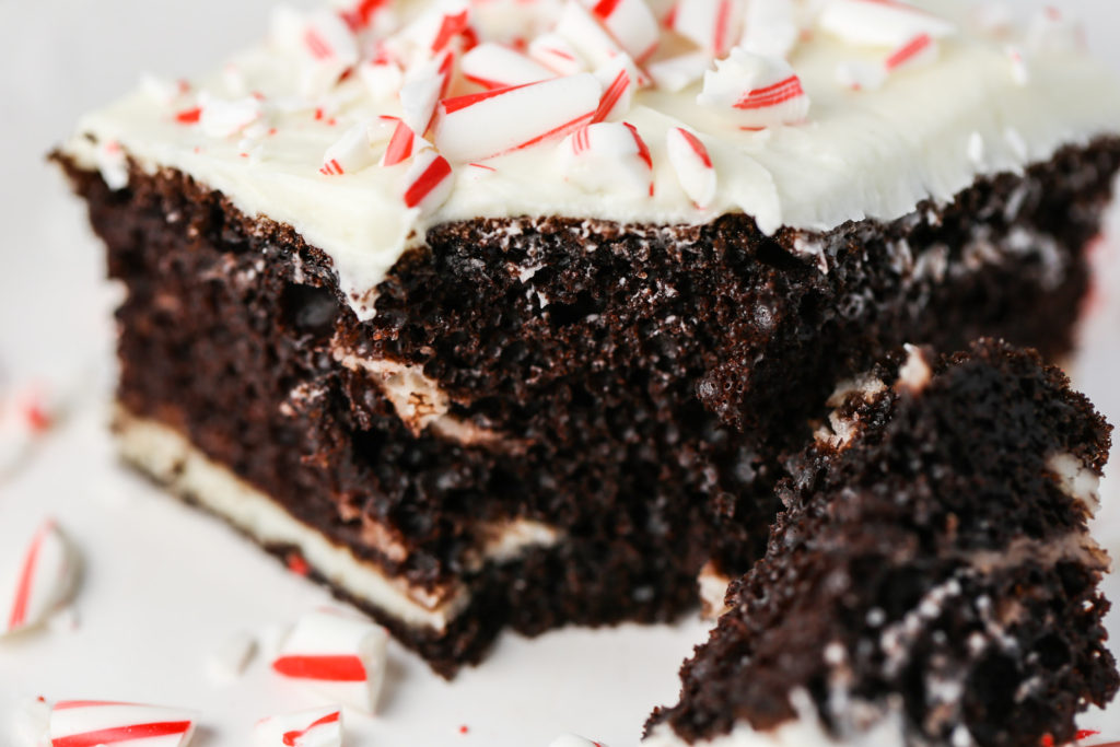 1 box Devils Food chocolate cake mix (including ingredients to make cake; eggs, oil, water) 1 (8 ounce) block cream cheese, softened ½ cup sugar 1 egg white