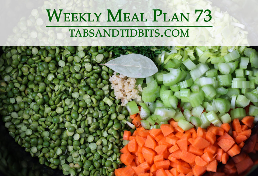 Vegetarian weekly meal plan!