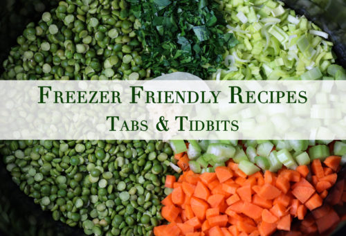 Vegetarian recipes for the freezer!