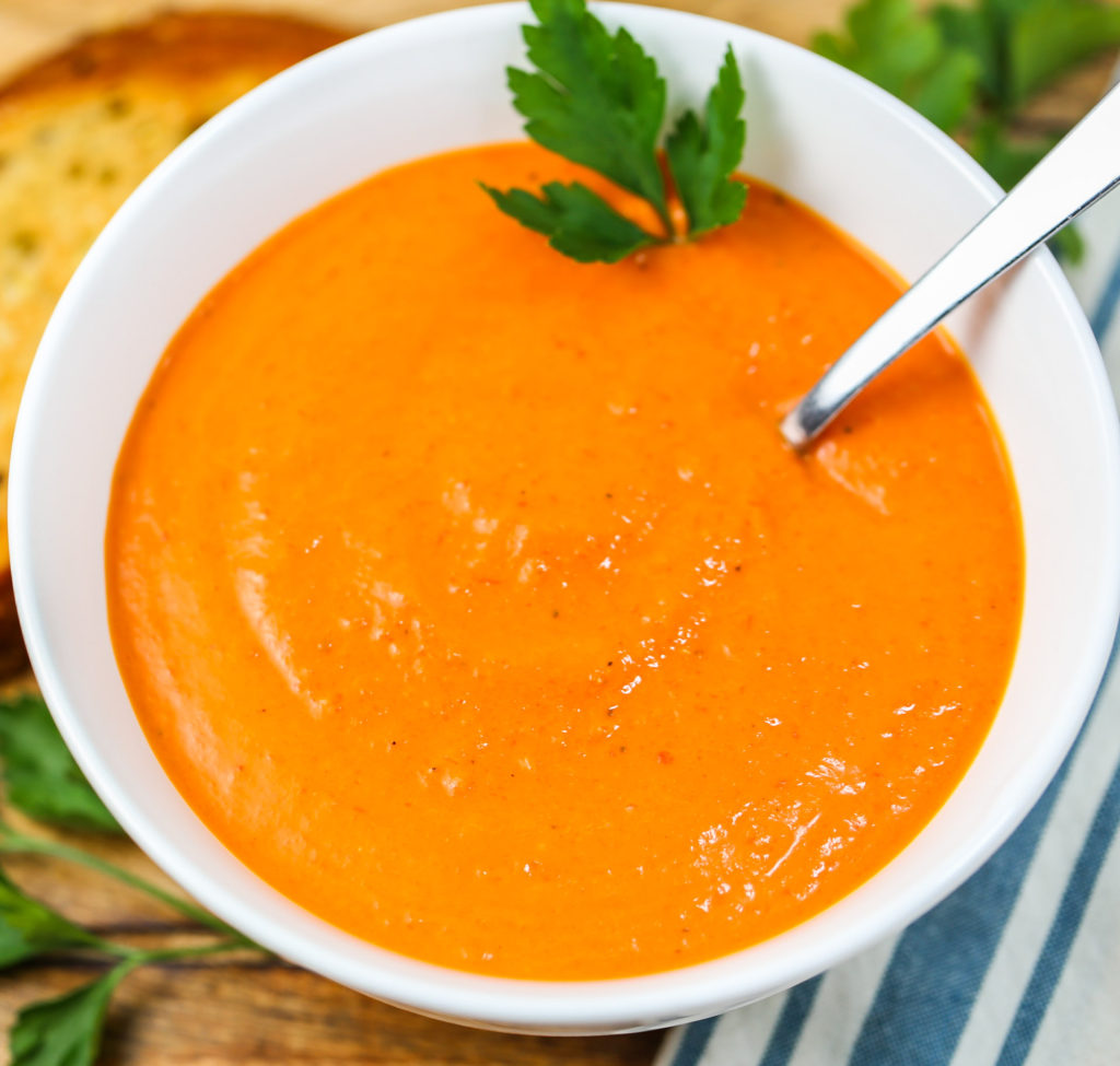 Roasted Red Pepper Tomato Soup