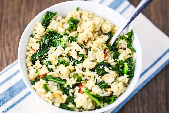 Brown Rice with Kale