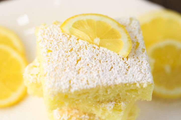 2 Ingredient Lemon Cake Bars